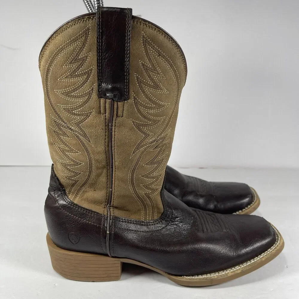 Ariat Kids Western Boots Brown Suede Style 10025169 Size 3 US / 34 EUR 4LR
